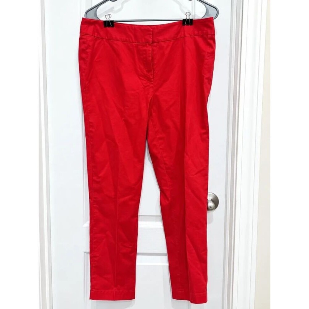 Nine West Women’s Red Dress Pants Size 10 Straight Leg Stretch Suit Separates